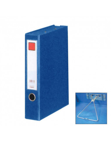 Comix κουτί αρχειοθέτησης  με πιάστρα PVC μπλε 55mm Α4 Υ32,5x24.3x6.8εκ.