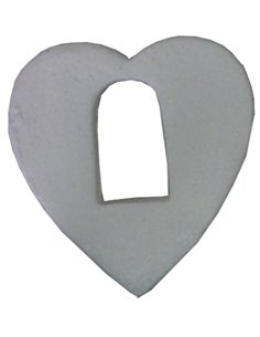 Καρδιά πολυστιρένης-φελιζόλ με τρύπα 8,5x9x1.5εκ.