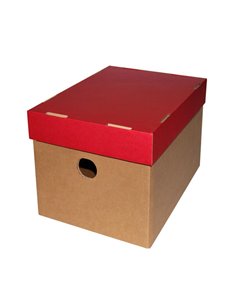 Νext κουτί classic κόκκινο καπάκι Α5 Υ16x16x22εκ.