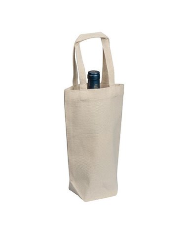 Τσάντα υφασμάτινη από 100 % βαμβάκι για ένα μπουκάλι Υ27x17x85εκ.
