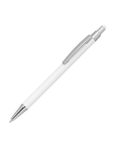 Στυλό - touch pen μεταλλικό με λαστιχένια επίστρωση άσπρο Υ14,5xØ0,8εκ.