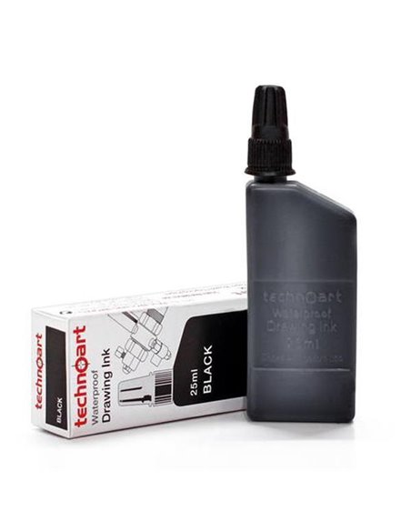 Isomars μελάνι για ραπιδογράφο μαύρο 25ml