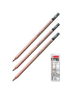 Talens bruynzeel σετ 6 μολύβια σχεδίου σε μεταλλική κασετίνα