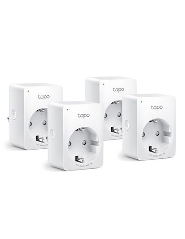 TP-Link Tapo P110(4-PACK) Mini Smart Wi-Fi Socket, Energy Monitoring, Μετρητής κατανάλωσης