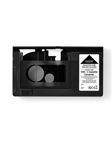 NEDIS VCON110BK VHS CONVERTER VHS-C TO VHS BLACK