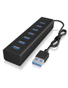 ICY BOX IB-HUB1700-U3 7-PORT HUB WITH USB TYPE-A INTERFACE AND POWER SUPPLY