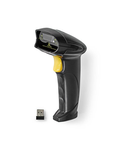 NEDIS BSCNW1D100BK BARCODE SCANNER LASER WIRELESS 1D LINEAR