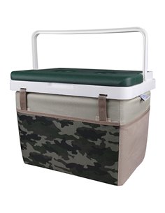 KALE TERMOS 20LT COOLER BOX WITH CAMO FABRIC AND GREEN LID