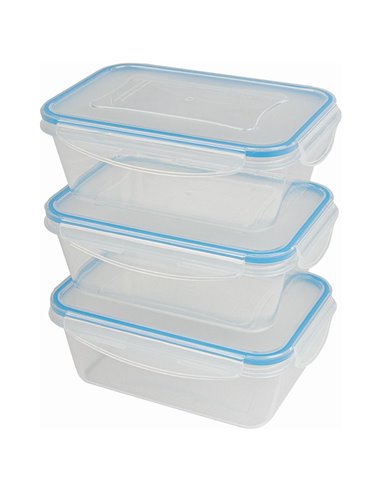 C-FHD 4006 K SET OF 3 PLASTIC FRESH FOOD CONTAINERS