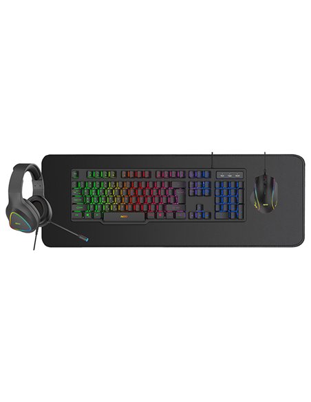 NOD PLATOON 4IN1 GAMING COMBO (KEYBOARD,MOUSE,MOUSEPAD,HEADPHONES)