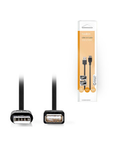NEDIS CCGB60010BK30 USB 2.0 Cable A Male - A Female 3.0 m Black