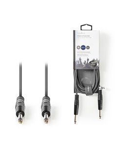 NEDIS COTH23000GY30 MONO AUDIO CABLE 6.35mm MALE 6.35mm MALE 3.00m