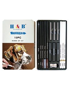 Σετ σχεδίου 15 τεμαχίων σε κασετίνα 19,1x11,6x1,6εκ.