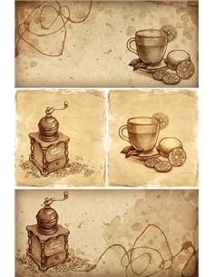 Χαρτί decoupage "coffee time" 32x48εκ.
