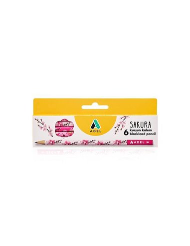 Adel μολύβι "Sakura" 2B 6 τμχ. σε κουτί