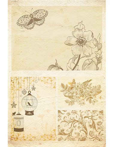 Χαρτί decoupage "Vintage" 32x48εκ.