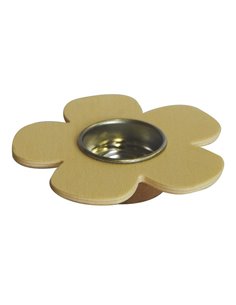 Κηροπήγιο για ρεσώ ξύλινο λουλούδι 11x11x2.5εκ.