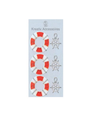 Διακοσμητικά αυτοκόλλητα "σωσίβιο" για κάρτες