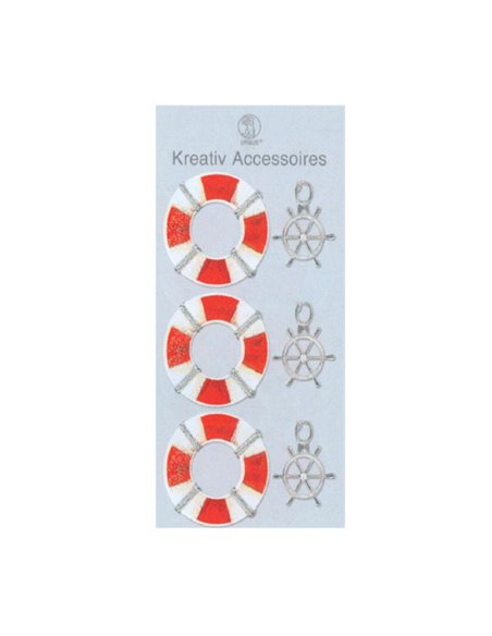 Διακοσμητικά αυτοκόλλητα "σωσίβιο" για κάρτες