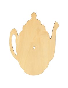 Τσαγιέρα ρολόι ξύλινη 30x24x0,3εκ.