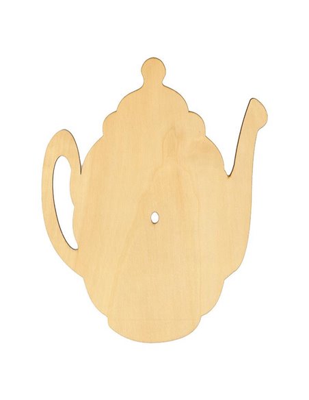 Τσαγιέρα ρολόι ξύλινη 30x24x0,3εκ.