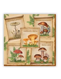 Χαρτοπετσέτες 20τεμ. "μανιτάρια" 33x33εκ. (SLOG014901)