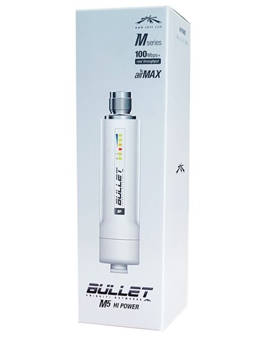 UBIQUITI BulletM5-HP 5GHz Outdoor High Power 802.11a/n AirMax AP-CPE