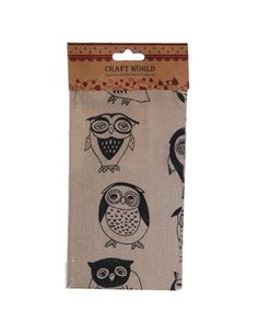 Ύφασμα χειροτεχνίας κουκουβάγιες 45εκ. x 50εκ.