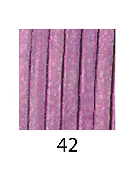 Δερμάτινο κορδόνι λιλά 1,50mm.x1m