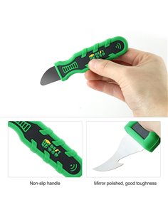 BEST μεταλλική σπάτουλα ανοίγματος κινητών BST-138, PVC λαβή, 2τμχ