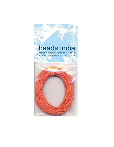 Βαμβακερό κορδόνι πορτοκαλί 0,5mm.x5μέτρα
