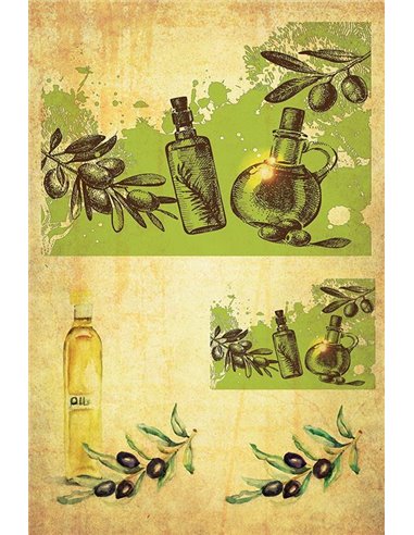 Χαρτί decoupage "Olive" 32x48εκ.