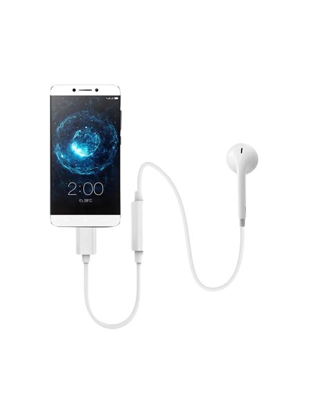 POWERTECH καλώδιο USB-C σε 3.5mm θηλυκό CAB-UC029, CM119B, λευκό