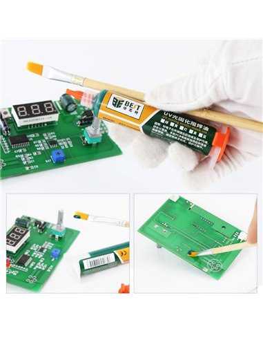 BEST PCB Repairing UV Solder mask ink BST-UVH900, 10cc, πράσινο