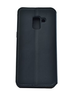 POWERTECH Θήκη Slim Leather για Samsung A5 2018, μαύρη