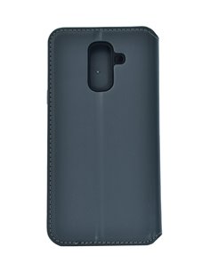 POWERTECH Θήκη Slim Leather για Samsung A6 Plus 2018, γκρι