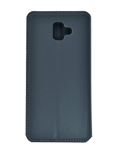 POWERTECH Θήκη Slim Leather για Samsung J6 Plus 2018, γκρι