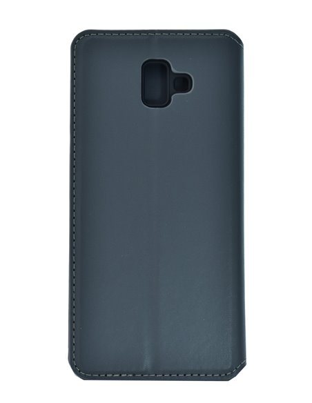 POWERTECH Θήκη Slim Leather για Samsung J6 Plus 2018, γκρι