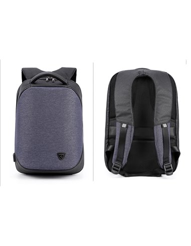 ARCTIC HUNTER τσάντα πλάτης B00193-BL με θήκη laptop 15.6, μπλε