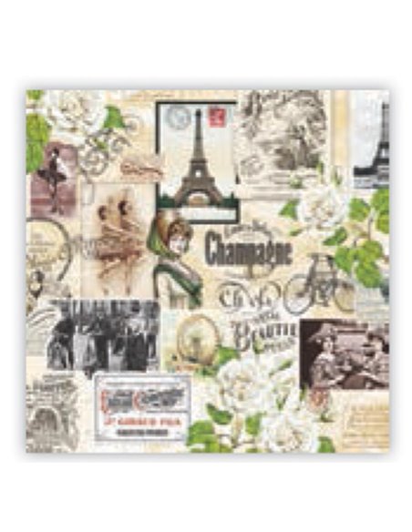 Χαρτοπετσέτες 20τεμ. "Παρίσι" 33x33εκ. (SLOG 026801)