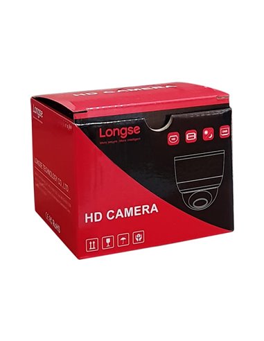 LONGSE Υβριδική Dome Κάμερα CCTV-026, 3.6mm, 5ΜP IP66, IR 20M