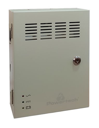 POWERTECH τροφοδοτικό CP1209-20A-B για CCTV-Alarm, DC12V 20A, 9 κανάλια