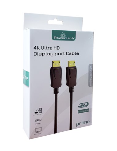 POWERTECH Καλώδιο DisplayPort 1.2 CAB-DP025 prime, 4K 3D, copper, 3m