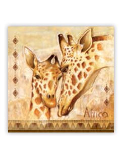 Χαρτοπετσέτες 20τεμ. "καμηλοπάρδαλεις" 33x33εκ. (SLOG 016001)