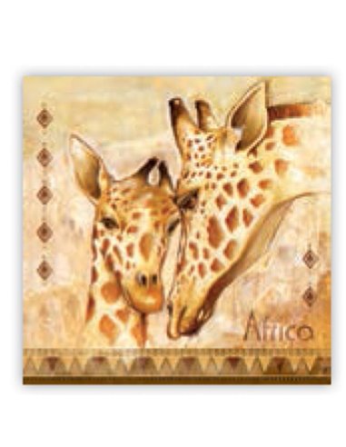 Χαρτοπετσέτες 20τεμ. "καμηλοπάρδαλεις" 33x33εκ. (SLOG 016001)