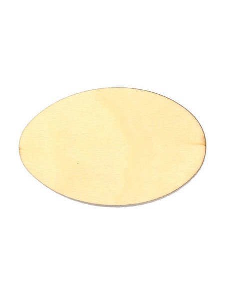 Πινακίδα οβαλ ξύλινη 8x5,1x0,3εκ.