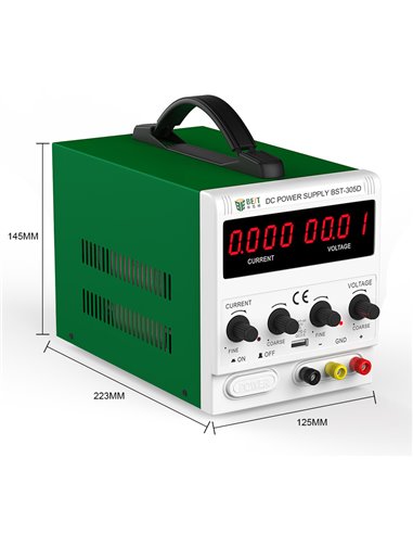 BEST Power supply BST-305D, 30V/5A, AC/DC, 8x USB