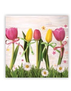 Χαρτοπετσέτες 20τεμ. "τουλίπες" 33x33εκ. (SLWI 004501)