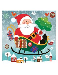 Χαρτοπετσέτες 20τεμ. 33x33εκ "Άγιος Βασίλης πάνω από την πόλη" (SD_GW_017001)