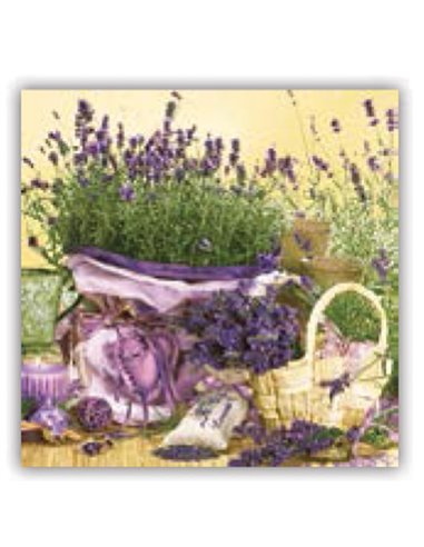 Χαρτοπετσέτες 20τεμ. "λεβάντες" 33x33εκ. (SDOG 006701)